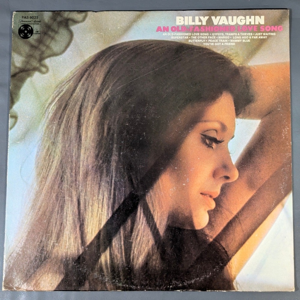 Billy Vaughn An Old Fashioned Love Song Vinyl LP Paramount PAS-6025 1972 VG+